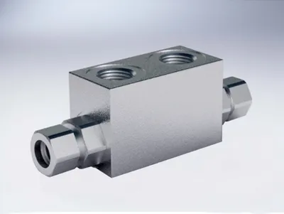 Válvula de retención con control hidráulico simple (para montaje tubular de 12 mm DIN 2353)  