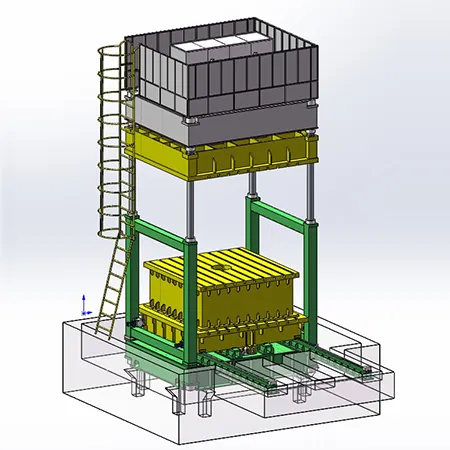 Prensa hidráulica de extrusión (Línea de extrusión de perfiles de aluminio)